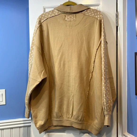 Free People Heritage Track Jacket Size Large NWT - Picture 7 of 13